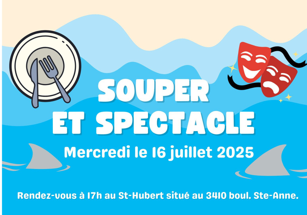 Souper et spectacle au Théâtre de l’Île d’Orléans [CS1-AS4-RN]  (Été 2025)